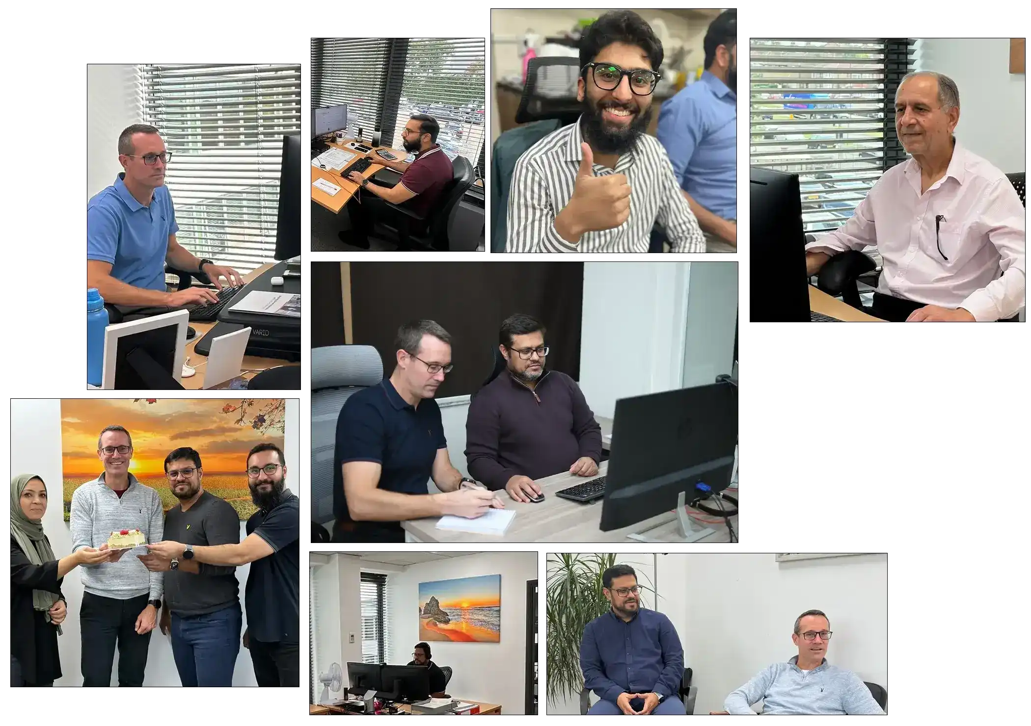 Accounting People team working together in the office