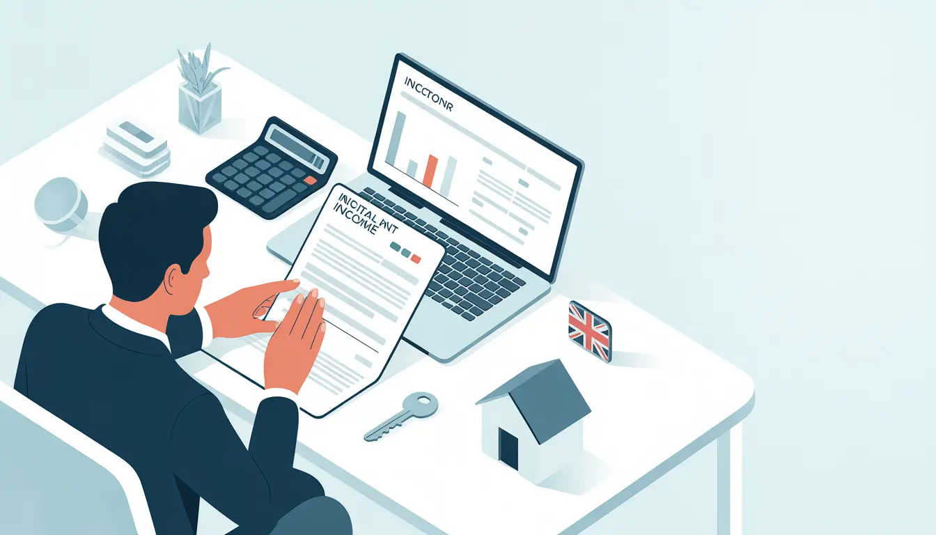 UK Accountants for Landlords working on the desk