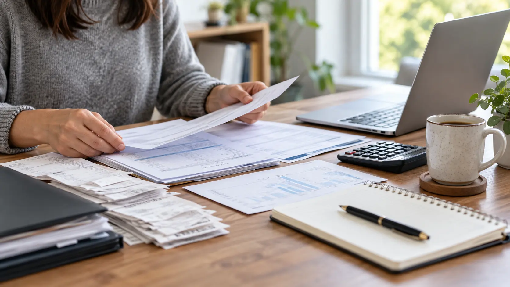 UK taxpayer organising Self Assessment records, receipts and digital tax documents